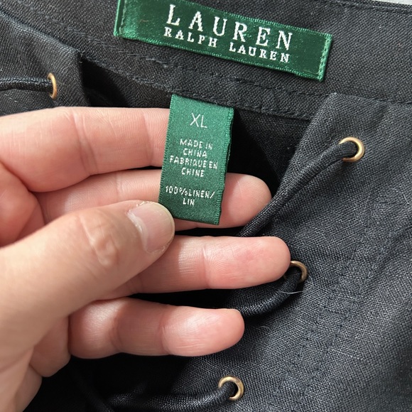 Lauren Ralph Lauren Blouse 100% Linen 3/4 Sleeve - Picture 2 of 7